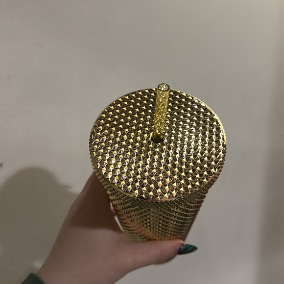 Starbucks Bling High Shine gold holiday 2022 limited edition studded tumbler - Picture 4 of 7